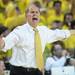 Michigan head coach John Beilein  shouts from the sidelines during the second half at Crisler Center on Sunday, March 10, 2013. Melanie Maxwell I AnnArbor.com